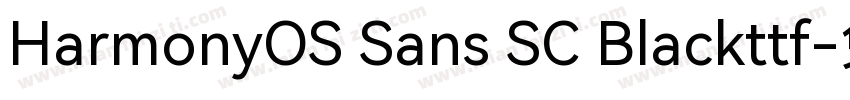 HarmonyOS Sans SC Blackttf字体转换